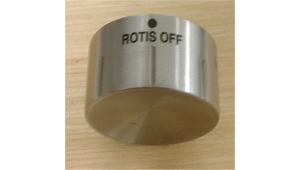 KNOB, SS ROTIS W/CLIPS