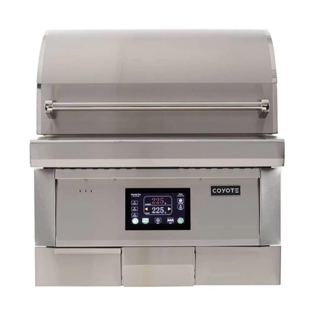 28" Coyote Built-In Pellet Grill