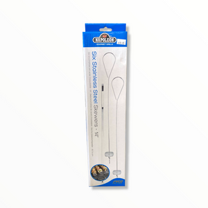 Napoleon 70016 Six Stainless Steel Skewers - 14" Pro Series