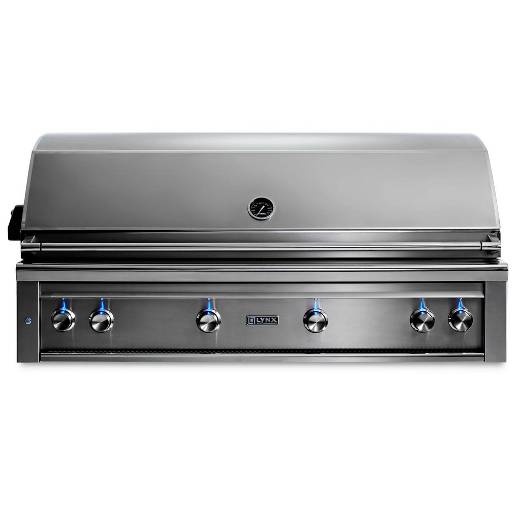 Lynx 54” Built-in Grill with 1 Trident Infrared Burner and 3 Ceramic Burners, Rotisserie