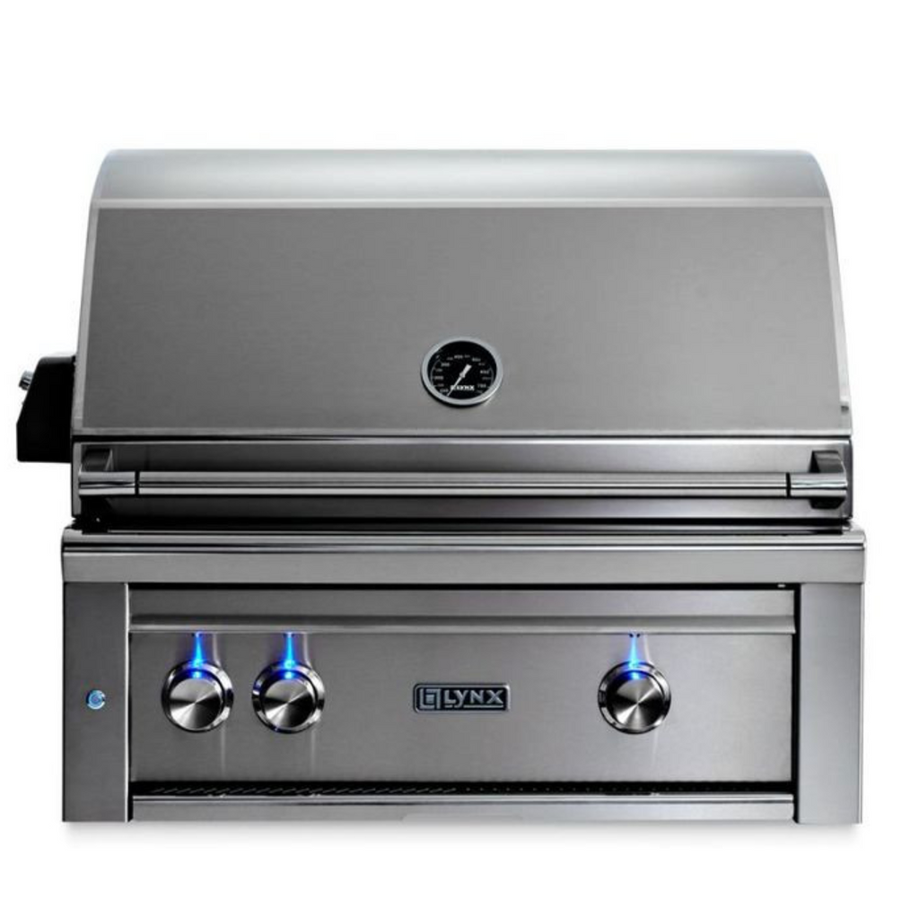 Lynx 30” Built-in Grill - 1 Trident Burner, 1 Ceramic Burner, Rotisserie
