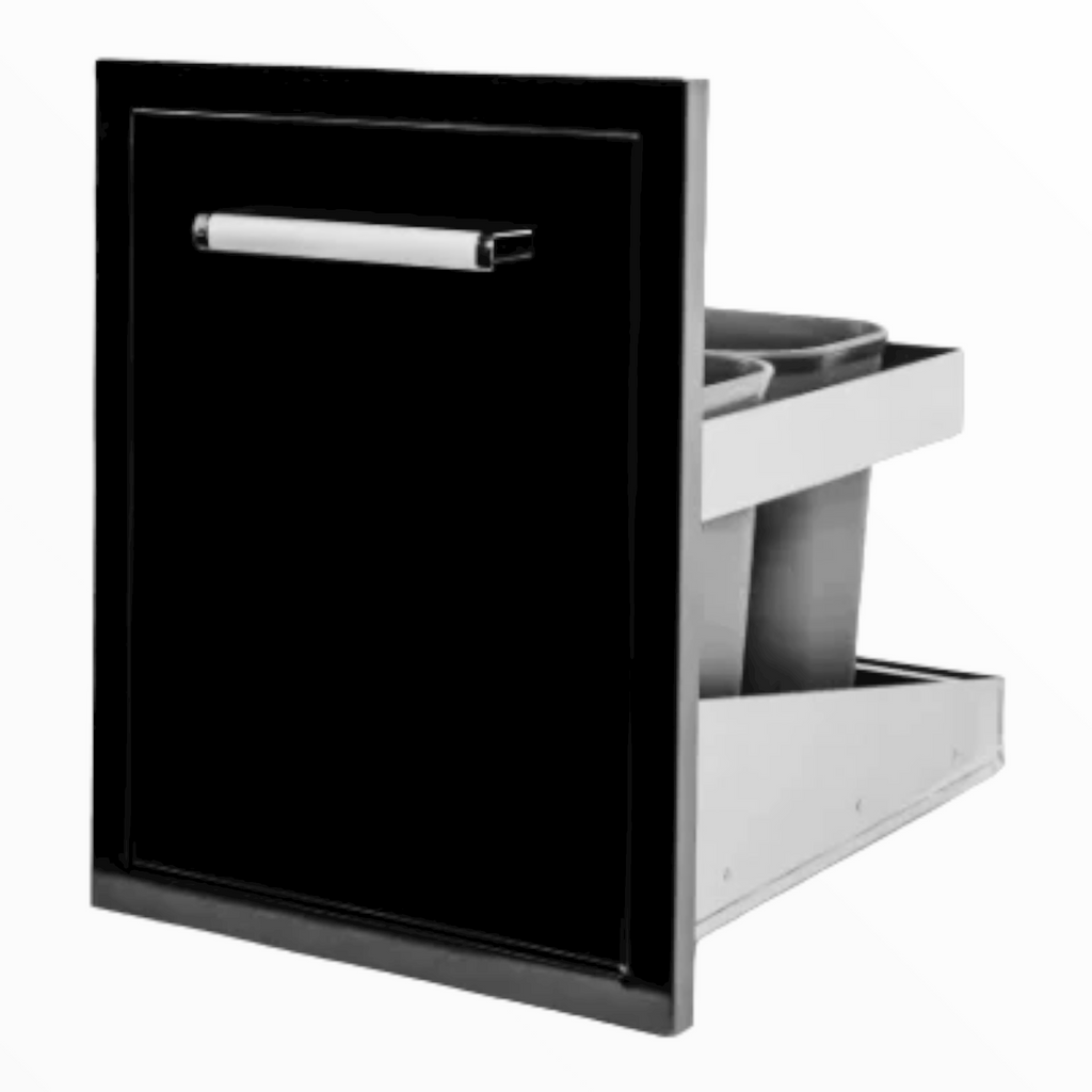 Bonfire Trash Can Black
