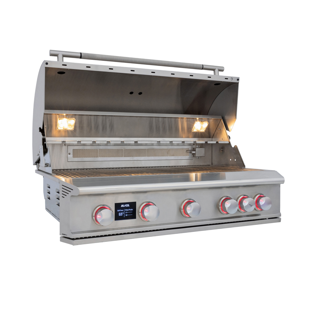 Blaze LTE PRO 40-Inch 5-Burner Gas Grill with Digital Temperature Screen & Rotisserie