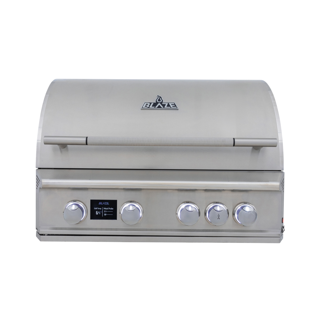 Blaze LTE PRO 32-Inch 4-Burner Gas Grill with Digital Temperature Screen & Rotisserie