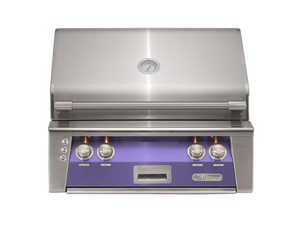 Alfresco 30-Inch Built-In Propane Grill With Rotisserie / Blue Lilac