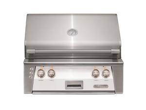 Alfresco 30-Inch Built-In Propane Grill With Rotisserie / White Matte