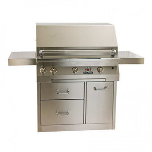 The Solaire 42-Inch Grill on a deluxe freestanding cart available in a built-in model and freestanding cart grill on unitedgrills.com