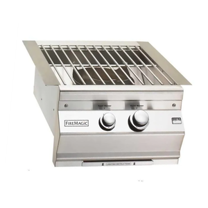 Fire Magic Side burner with stainless-steel cooking grate providing 60,000 BTU'S. Available on unitedgrills.com