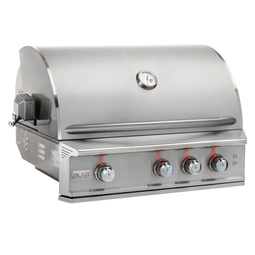 Blaze Professional LUX with Rear infrared burner 34-Inch Built-In Grill Hood Closed BLZ-3PRO-LP-B