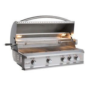 Blaze Professional LUX with Rear infrared burner 44-Inch Built-In Grill Hood Open BLZ-4PRO-LP-B