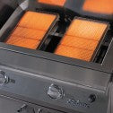 The Solaire infrared burner on the Solaire 56 Inch grill, available in built-in model or freestanding cart model, on unitedgrills.com