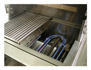 The convection burner of the Solaire 42-Inch grill available in a built-in model or freestanding cart model on unitedgrills.com