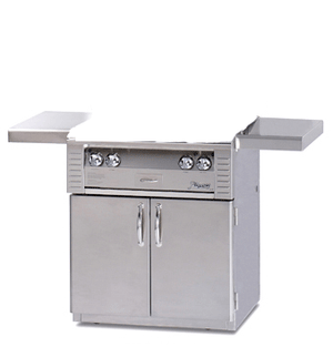 Alfresco Standard Cart for the ALXE Grill in 30", 36" and 42" lengths. Available on unitedgrills.com