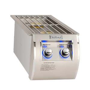 Fire Magic double sided burner containing 30,000  BTU's. Available on unitedgrills.com
