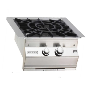 Fire Magic side burner with porcelain Cast Iron Grid containing 60,000 BTU's. Available on unitedgrills.com