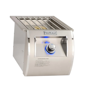 Fire Magic side burner containing 15,000 BTU's. Available on unitedgrills.com