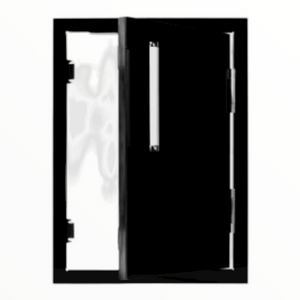 Bonfire Vertical Door 1724 BLack