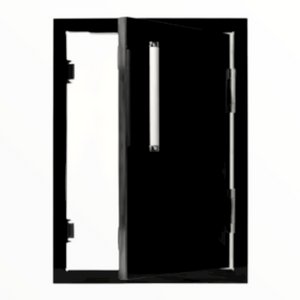 Bonfire Vertical Door 1420 Black