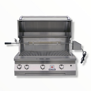 Solaire 36 Inch InfraVection Propane Built-In Grill w/Rotisserie